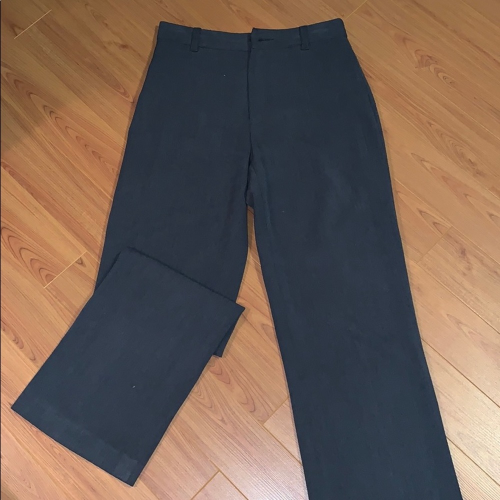 Gray straight leg pants from Banana Republic
